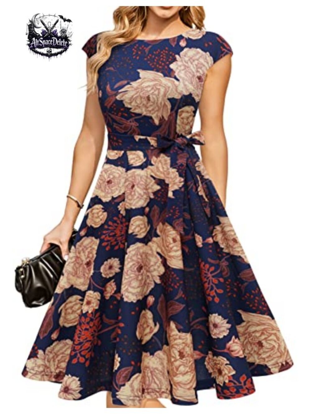 Nylon Spandex A-Line Cocktail Dress Cap Sleeve Wedding Guest